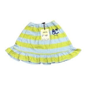 NWT Bobo Choses Lime Green and Blue Striped Skirt